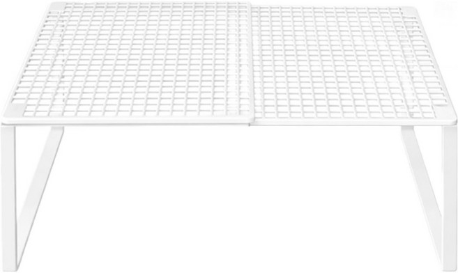 메오 길이조절 확장형 옷장 정리 칸막이 수납정리대 S, 화이트, 1개