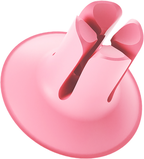 래디어스 칫솔꽂이 닥 고무 무타공 거치대, 파스텔 핑크, 1개