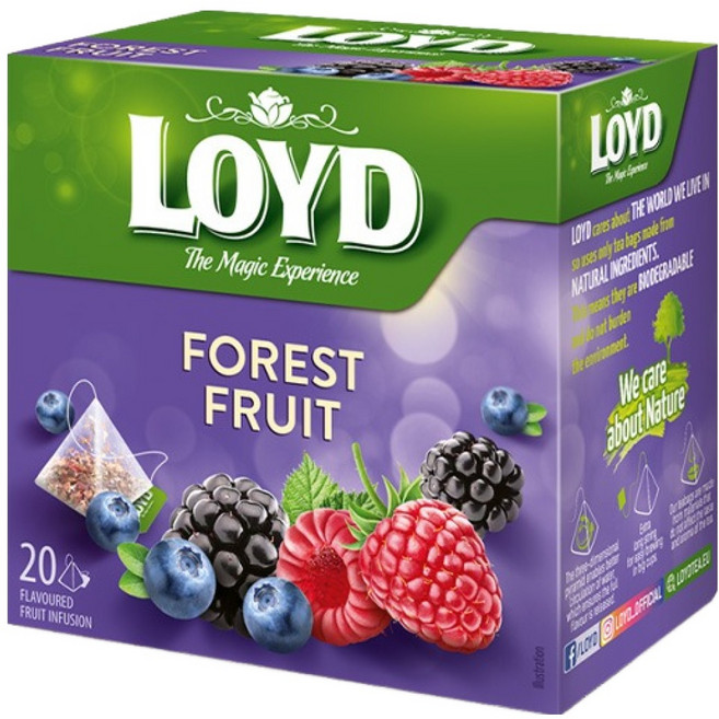 LOYD 포레스트 프룻 인퓨전 티백, 2g, 1개, 20개입