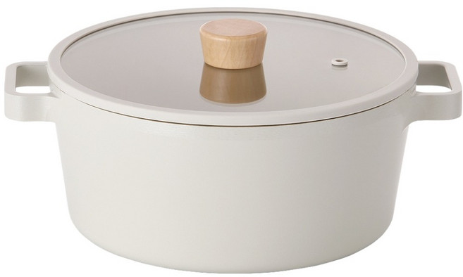 네오플램피카 인덕션 피카 양수냄비, 24cm, 화이트, 1개