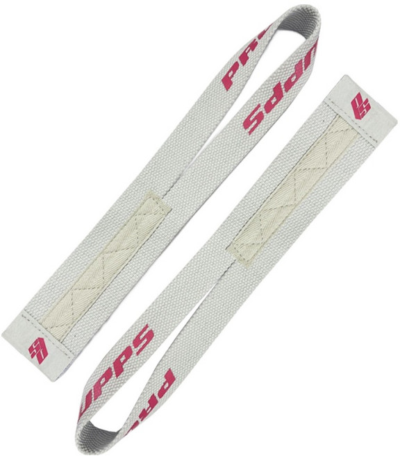 순잠 PROSUPPS 전문 데드리프트 리프팅 스트랩, 화이트레드, 2개