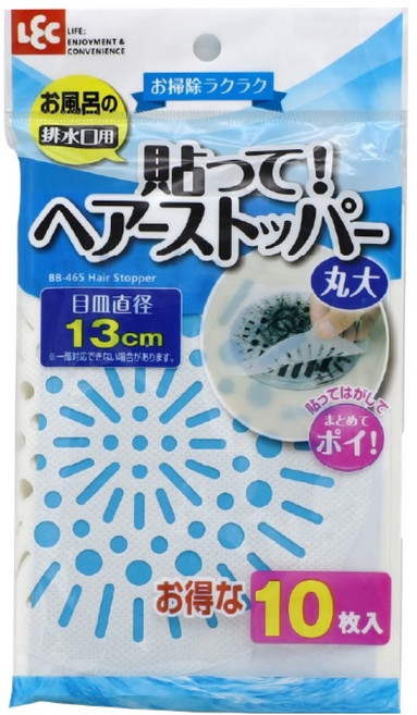 엘이씨 배수구 거름망 원형시트 10p BB-465, 화이트, 1개