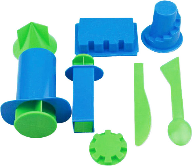 키즈망고 주사기 몰드 모래놀이 도구 세트 혼합 160g, 혼합색상, 1세트