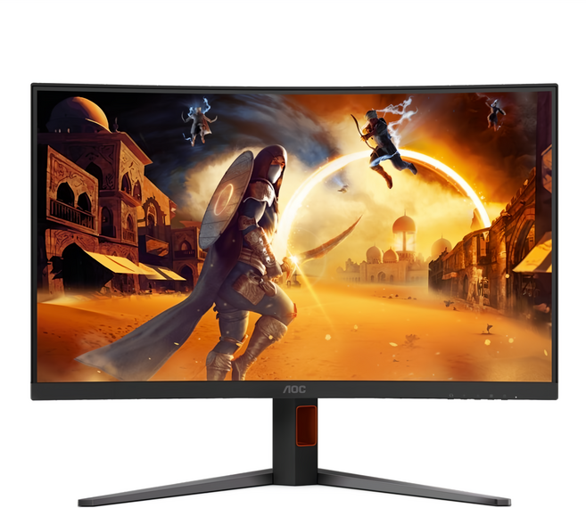 AOC Gaming G4 31.5" 曲面 電競 顯示器 QHD Fast VA 180Hz 0.5ms Black & Red CQ32G4