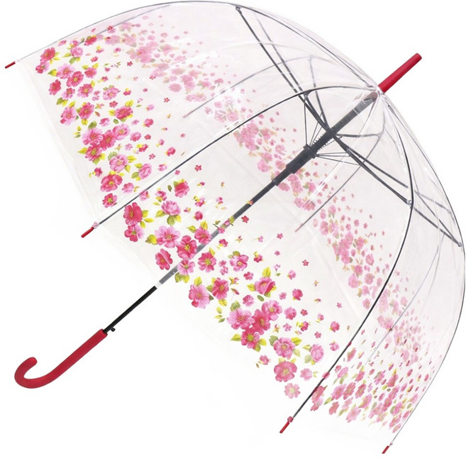 GUY LAROCHE 65 花卉邊框 圓頂POE雨傘 KUGLU80006