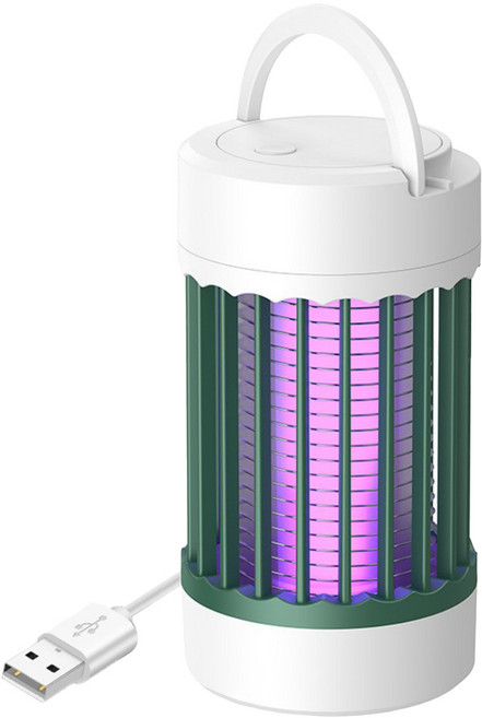 couselect USB電擊捕蚊器 紫光誘蚊 小夜燈設計 Type-C充電 綠色, 單一商品