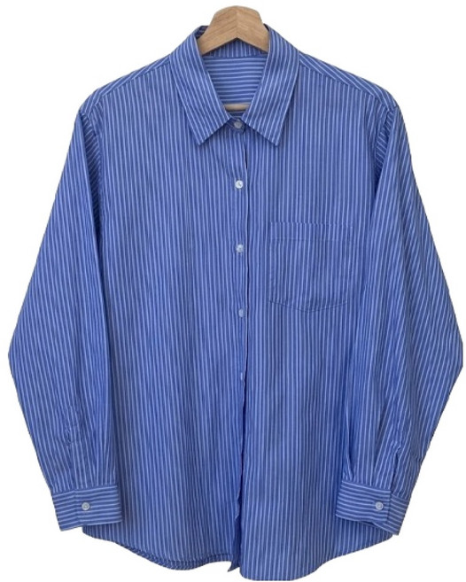 슈가펀 여성용 라울 스트라이프 박시 셔츠