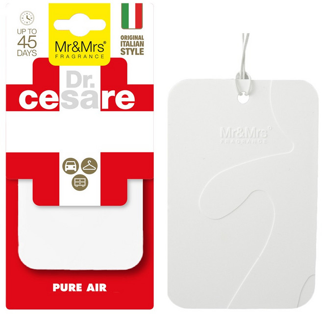 미스터앤미세스 차량용 멀티 방향제 닥터 체사레카드, 1개, 퓨어 에어