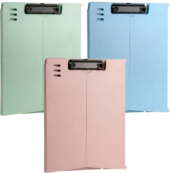 하비소 투웨이 스탠딩 클립보드 A4 3종 세트, 1세트, 민트, 스카이블루, 베이비핑크