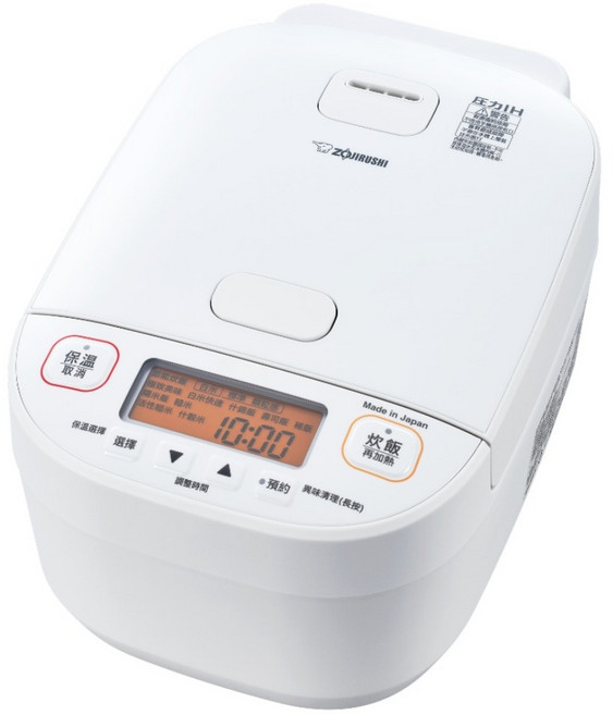 ZOJIRUSHI 象印 壓力IH電子鍋 10人份, 白色, NW-YAF18