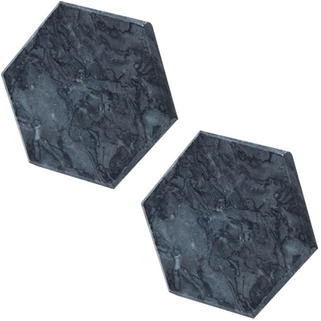 아메리칸로드 티코스터 카페 방수 대리석 컵받침 SH361, A, 2개