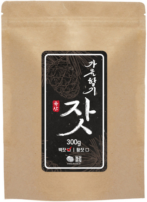 견과공장 국내산 백잣, 300g, 1개