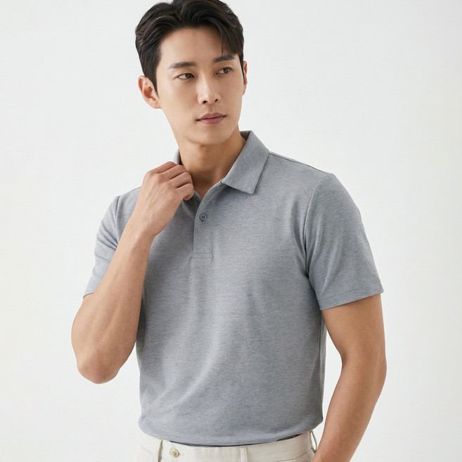 티팜 남녀공용 소로나 엑티브 쿨핏 반팔 카라 티셔츠