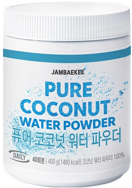 잠백이 퓨어 코코넛 워터 파우더, 400g, 1개 - 쿠팡