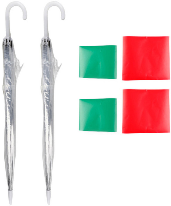 메이크문구 수박2 우산꾸미기 세트, 혼합색상, 2세트