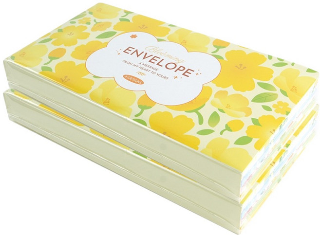 핑크풋 꽃길 가로봉투 2탄 8종 x 5p 세트, 2세트, 혼합색상