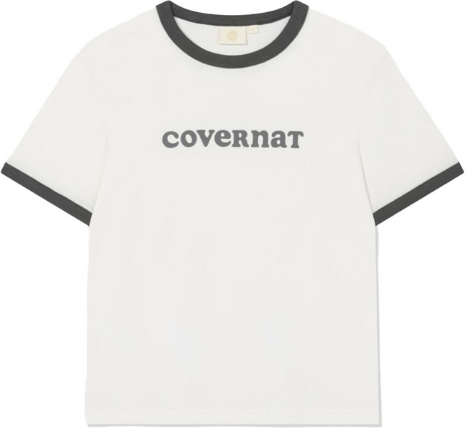 COVERNAT WOMAN Cooper Logo 滾邊T恤