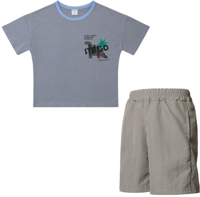 유라비 스테고 타슬란 여름 반팔티 + 반바지 세트