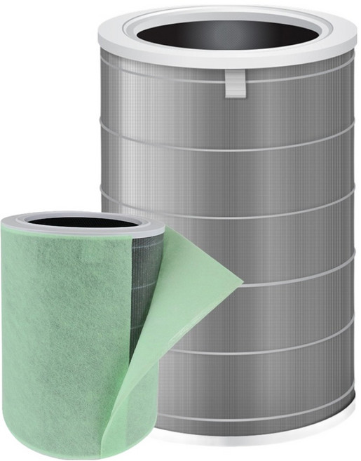 상상그램 샤오미 미에어 공기청정기 호환 필터 + 보조필터 세트, 1세트, 그레이