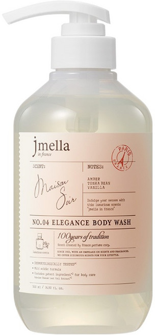 제이멜라 인 프랑스 엘레강스 퍼퓸 바디워시 메종 수아, 1개, 500ml