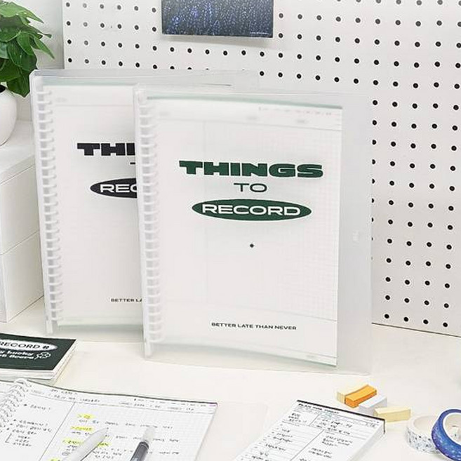 마넷 스텐다드 26공 바인더 속지 MATCHA GREEN 05 3분할, 3개, 50매