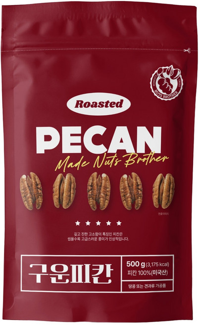너츠브라더 구운 피칸, 500g, 1개