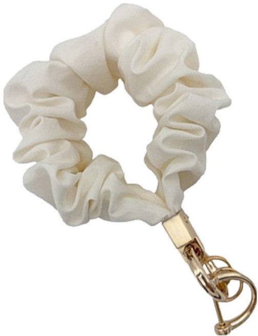 워너프 왕 곱창 밴드 키체인 스트랩 키링 액세서리, 화이트, 1개