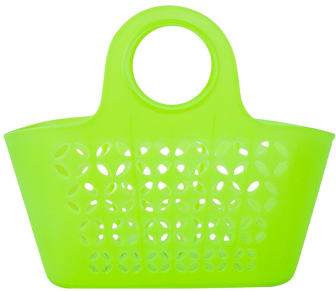 캐스비 플레이 빅마켓 바구니, 연두, 1개