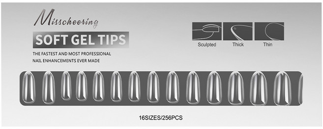바르나 에어핏 말캉 소프트젤팁 7호 256p, 1개, 투명