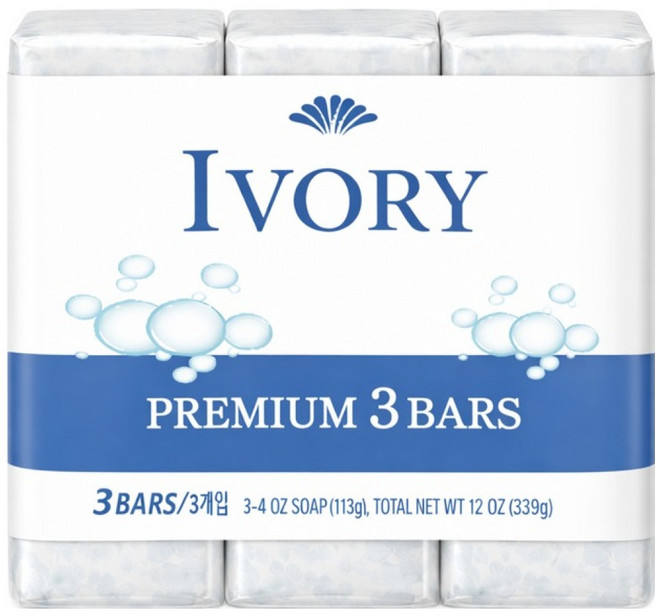 아이보리 젠틀바 솝, 113g, 3개