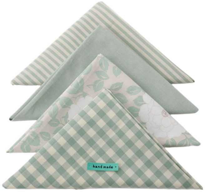 천가게 자투리원단 4종 원단패키지 세트, 1세트, 모란플라워