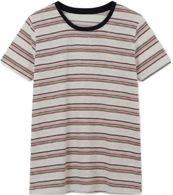 피핀 여성용 단가라 반팔 티셔츠 112919