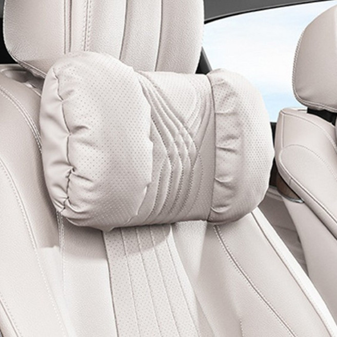 크로니클 프리미엄 담요 레파드라인 목쿠션, 디얼화이트, 1개