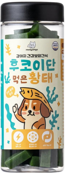 레디펫고 강아지 후코이단먹은황태 건강보양 가수분해 간식, 1개, 300g, 혼합맛(후코이단/황태)