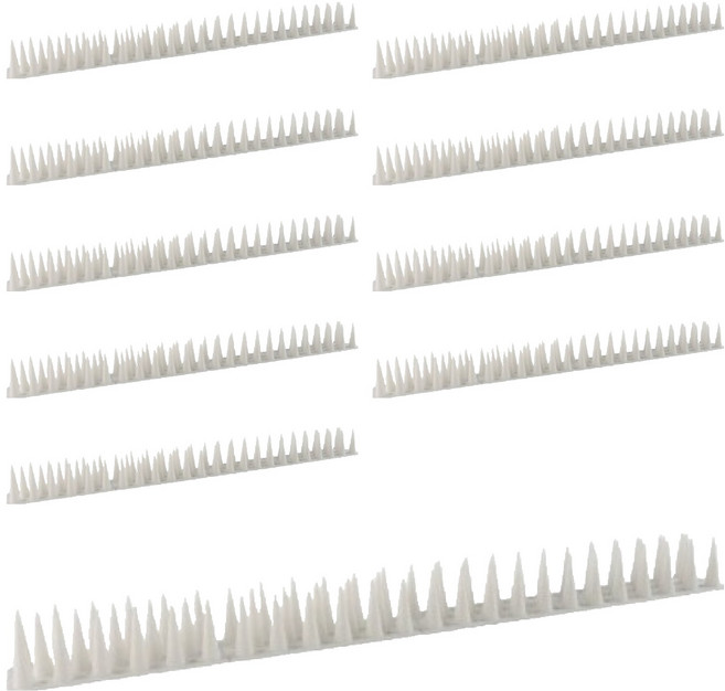 쩝쩝도사 실외기 난간 조류 비둘기 퇴치 H32 버드스파이크 화이트 10p, 828g, 1개