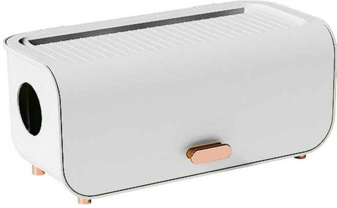 써지오 멀티탭 전선 정리함, 퓨어화이트, 1개