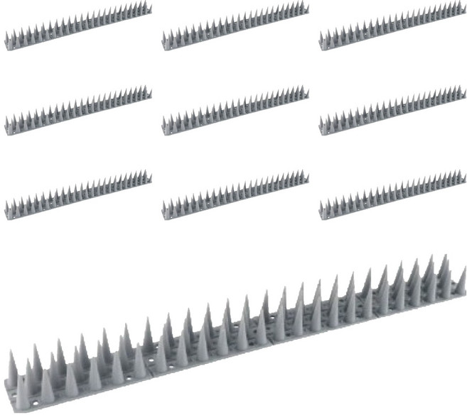 쩝쩝도사 실외기 난간 조류 비둘기 퇴치 H32 버드스파이크 그레이 10p, 828g, 1개