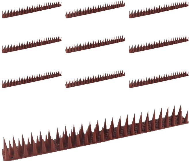 쩝쩝도사 실외기 난간 조류 비둘기 퇴치 H32 버드스파이크 브라운 10p, 828g, 1개