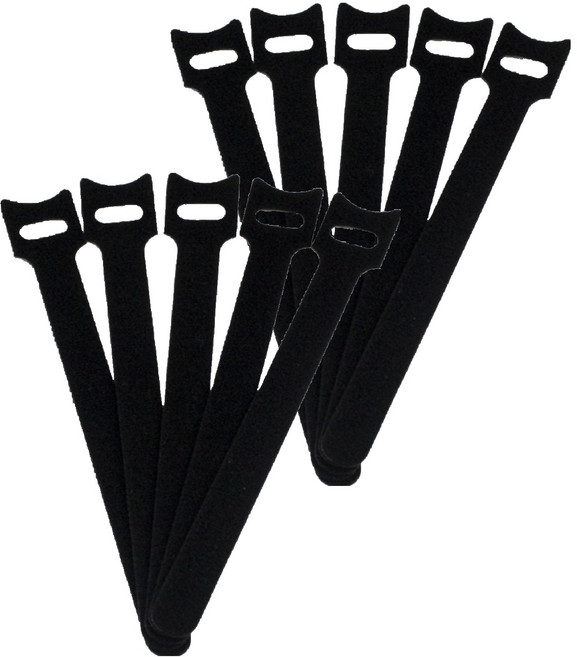 써지오 벨크로 케이블 타이 10p, 블랙, 1개