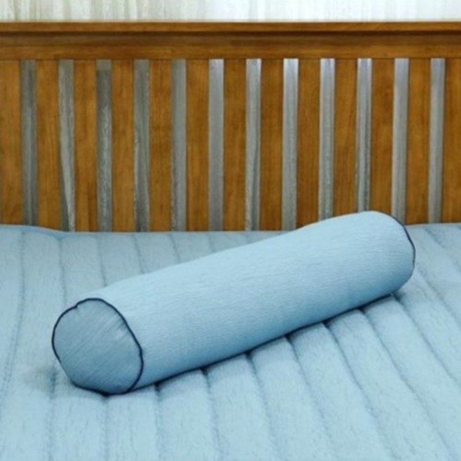 스누즈 스노우 시어서커 베라 여름 바디필로우 솜포함, 블루그레이