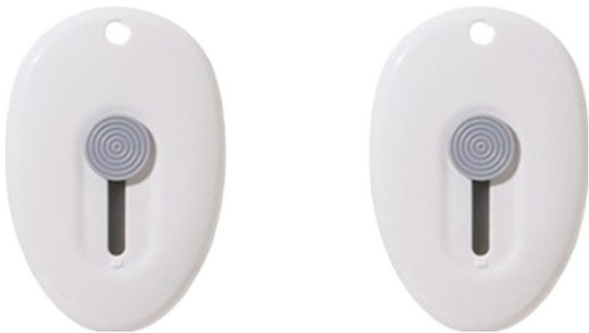 모노페이지 현관 자석 부착형 택배 커터칼, 화이트, 2개