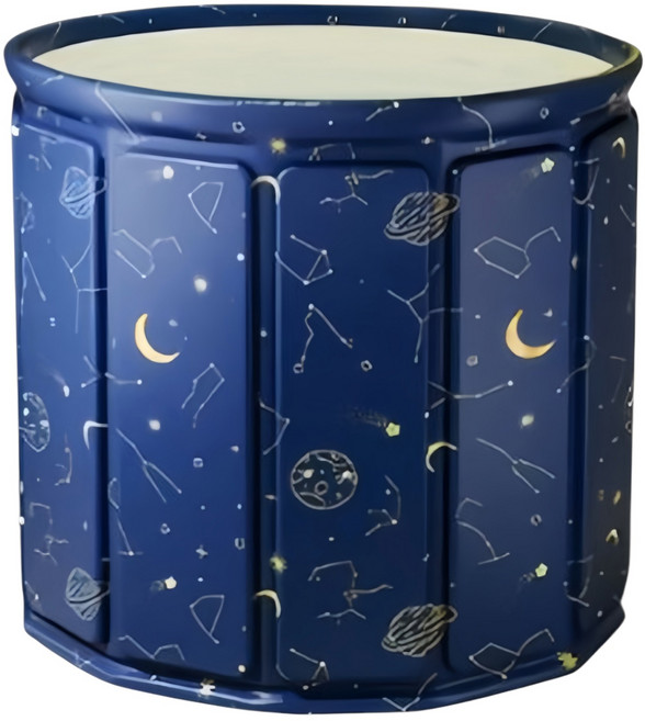 7822 Shop 生活選物 折疊泡澡桶, 星空藍, 1個