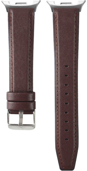 젤리타이거 하이브리드 가죽 스트랩 밴드 M/L, 진브라운, 1개