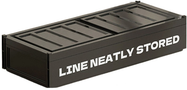 인포랩연구소 데스크 콘센트 케이블 정리함, 블랙S, 1개