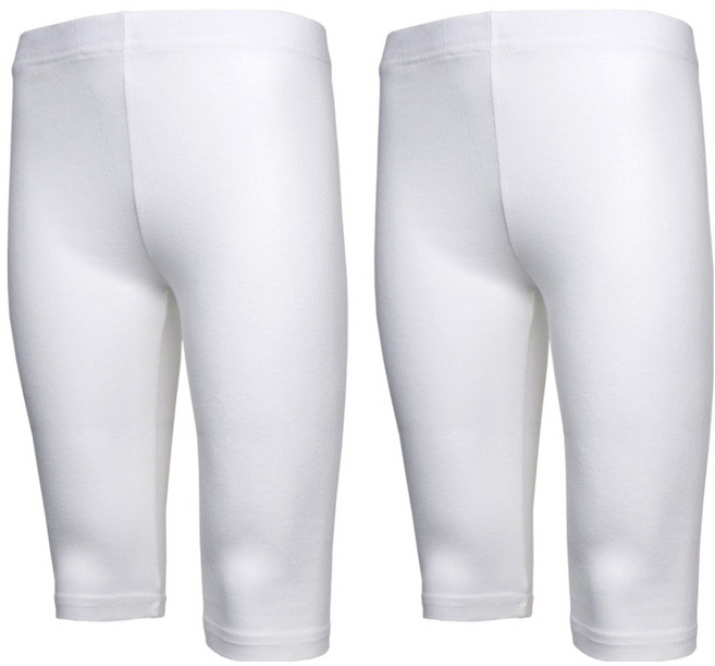 유라비 아동용 로에 면 스판 6부 레깅스 26SET044 2p