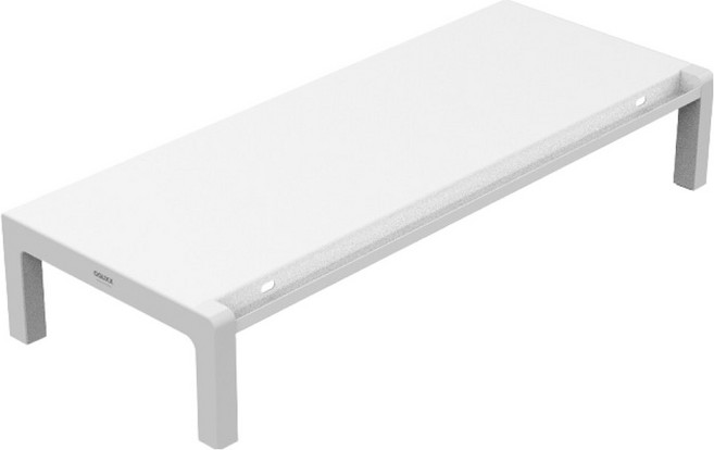 억스 메탈 모니터 받침대 60cm, 화이트, 1개