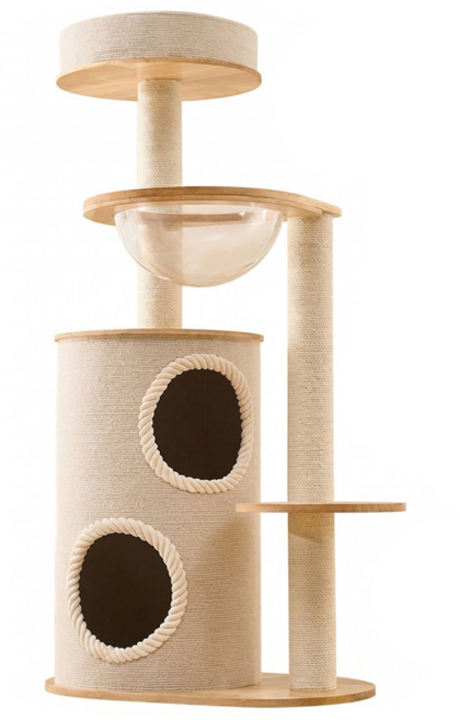 paipet 太空艙貓跳台 H, 淺木色, 1個