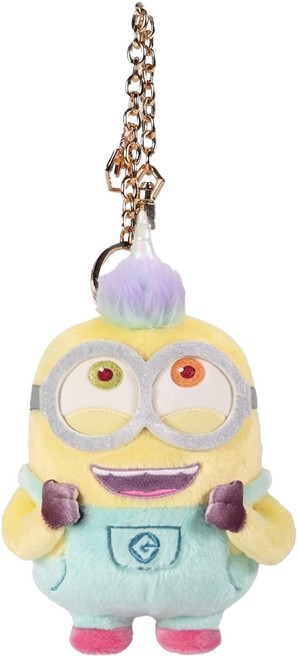 minions 小小兵 獨角獸系列 玩偶吊飾 Bob蘿蔔, 黃色, 1個, 12cm