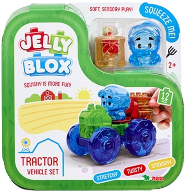 젤리블록스 Tractor 소프트블록 세트 12p, 다양, 1개