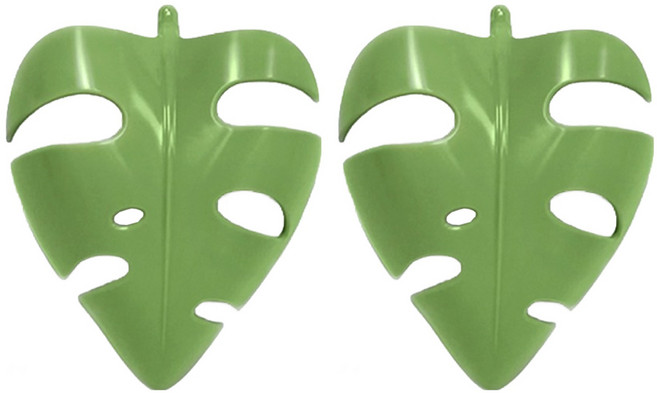 두렙 나뭇잎 은신처 크레스티드게코 사육장 꾸미기 크레용품 소형, 그린, 2개